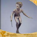 Western Cast Brass Children Peter Pan Statue for home decoration